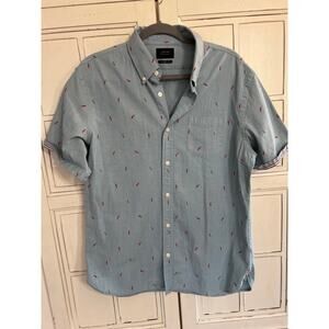 Jachs New York men’s large tall LT button down shirt with chili peppers